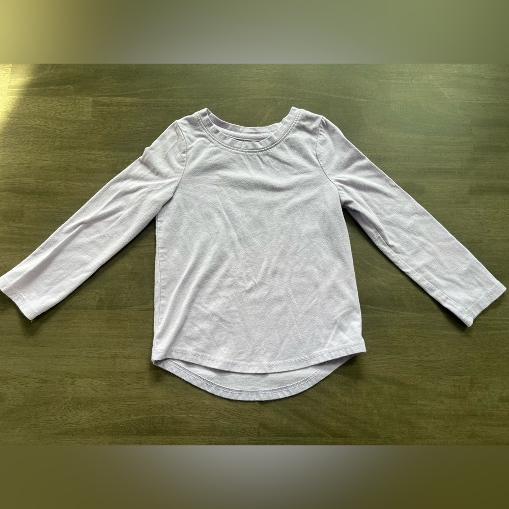 Cat & Jack girls long sleeve size 3t light purple